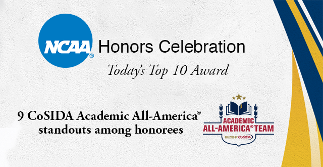 NCAA Names 2018 Today’s Top 10 Recipients